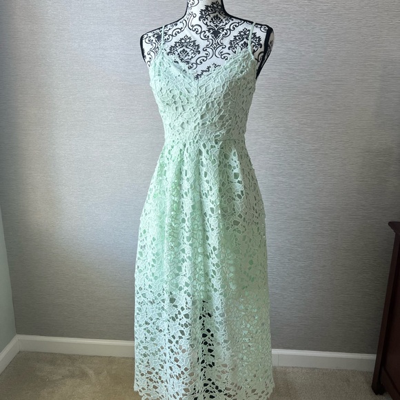 ASTR THE LABEL Revolve The Lace A Line
Cocktail Midi Dress Mint Green S - Picture 3 of 9